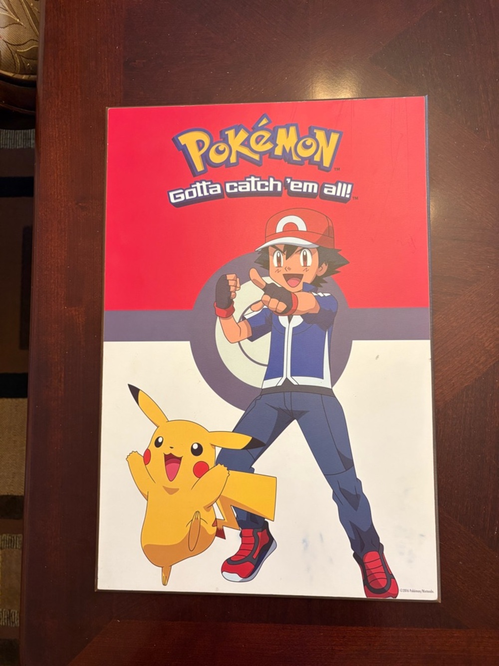 Pokemon Red, Yellow, Blue Poster - Pikachu & Ash